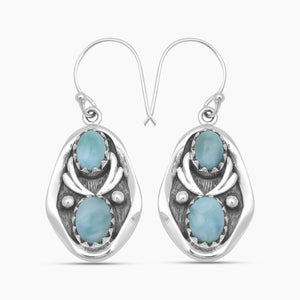 Arizona Turquoise Silver Earrings
