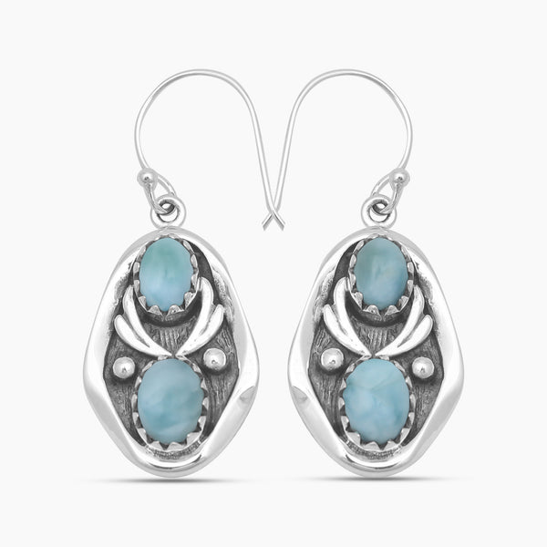 Arizona Turquoise Silver Earrings