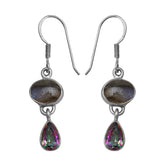 Labradorite Silver Earrings