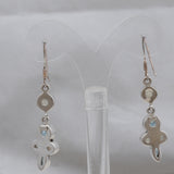 Blue Topaz Silver Earrings