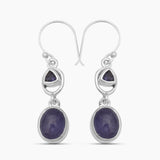 925 Silver Larimar Earrings