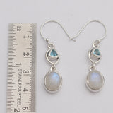 925 Silver Larimar Earring