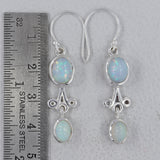Ethiopian Opal Silver Earrings