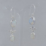 Ethiopian Opal Silver Earrings