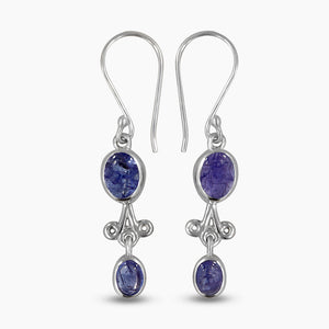 Ethiopian Opal Silver Earrings