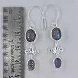Ethiopian Opal Silver Earrings