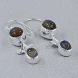 Ethiopian Opal Silver Earrings