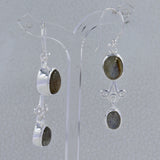 Ethiopian Opal Silver Earrings