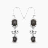 Ethiopian Opal Silver Earrings