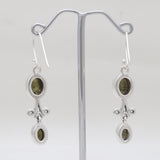 Ethiopian Opal Silver Earrings