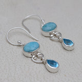 925 Starling Silver Dendritic Opal Earring