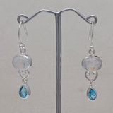 925 Starling Silver Dendritic Opal Earring