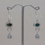 925 Starling Silver Dendritic Opal Earring