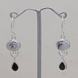 925 Starling Silver Dendritic Opal Earring