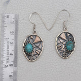 Tibetan Turquoise Silver Earrings