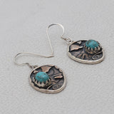 Tibetan Turquoise Silver Earrings