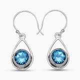925 Sterling Silver Crystal Earrings