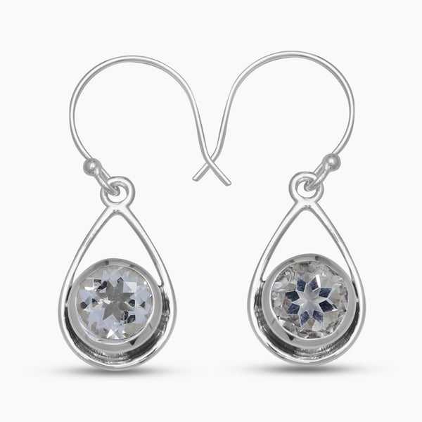 925 Sterling Silver Crystal Earrings