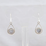 Natural Smoky quartz Silver Earrings