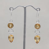 925 Starling Silver Citrine Earring