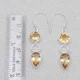 925 Starling Silver Citrine Earring