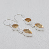 925 Starling Silver Citrine Earring