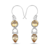 925 Starling Silver Citrine Earring