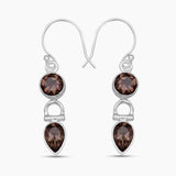 925 Sterling Silver Citrine Earrings
