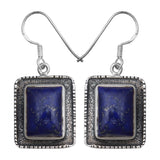 Lapis Lazuli Silver Earrings