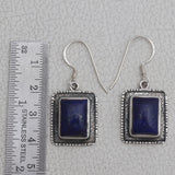 Lapis Lazuli Silver Earrings