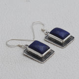 Lapis Lazuli Silver Earrings