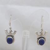 Natural Lapis Lazuli Silver Earrings