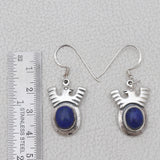 Natural Lapis Lazuli Silver Earrings