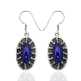 Lapis Lazuli Silver Earrings