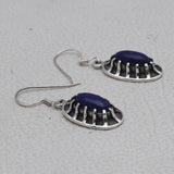 Lapis Lazuli Silver Earrings