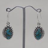 Natural Mexican Turquoise Silver Earrings