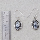 Natural Mexican Turquoise Silver Earrings