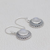 Blue Larimar Silver Earrings