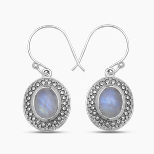 Blue Larimar Silver Earrings