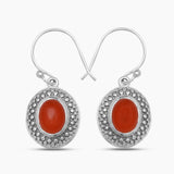 Blue Larimar Silver Earrings