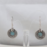 Larimar Silver Earrings