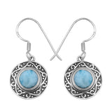 Larimar Silver Earrings