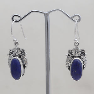 925 Silver Lapis Lazuli Earrings