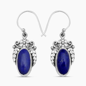 925 Silver Lapis Lazuli Earrings