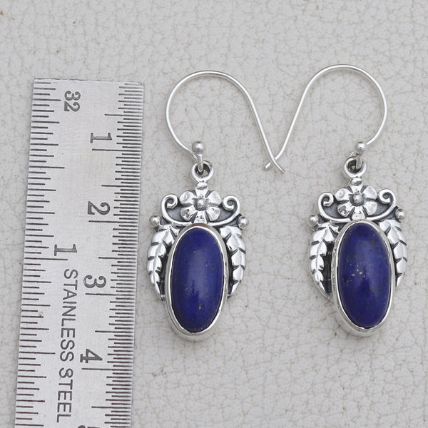 925 Silver Lapis Lazuli Earrings