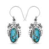 925 Silver Howlite Earring