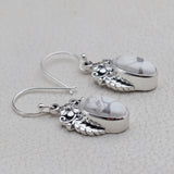 925 Silver Howlite Earring