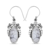 925 Silver Howlite Earring