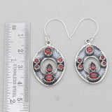 925 Sterling Silver Blue Topaz Earrings
