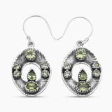 925 Sterling Silver Blue Topaz Earrings